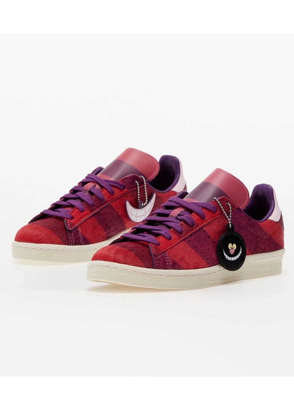 Adidas mad hatter Disney Red and Purple Low-Top Sneakers